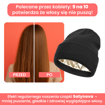 Satynova - czapka przeciw puszeniu włosów